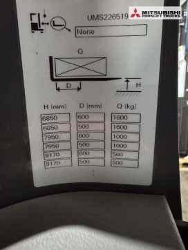 Used Forklift Truck UNICARRIERS 160DTFVR917UMS - 2954 Std. DIESEL SCHUBMASTSTAPLER (13061294)