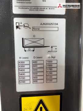 Used Forklift Truck UNICARRIERS AJN 160 SDTFVS570 - Fahrerstandstapler - ELEKTRO SEITENSTAPLER (13070826)