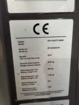 Used Forklift Truck UNICARRIERS EPH125DTFV800 - 2728 Std. - HH 8.000 mm ELEKTRO HOCHHUBKOMMISSIONIERER (12929504)