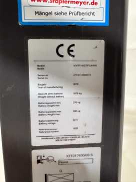 Used Forklift Truck UNICARRIERS Fahrerquersitz - TELESKOPGABELN - Hub.5.800mm - 1t ELEKTRO HOCHHUBWAGENFAHRERSTAND (12914445)