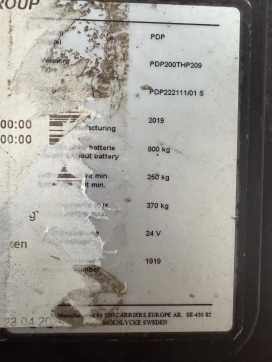 Used Forklift Truck UNICARRIERS PDP200T - 4.304 Std. - HH 2.090 mm - Doppelstock ELEKTRO HOCHHUBWAGENDEICHSEL (12917209)