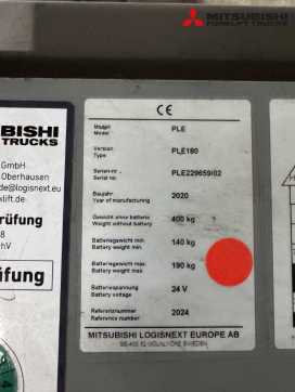 Used Forklift Truck UNICARRIERS PLE180 - 80 Std. - HH 730 mm - Doppelstock ELEKTRO HOCHHUBWAGENDEICHSEL (12942248)