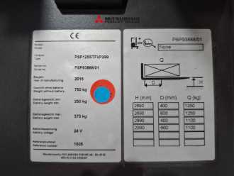 Used Forklift Truck UNICARRIERS PSP125STEVP29 ELEKTRO HOCHHUBWAGENDEICHSEL (13058502)