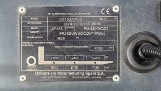 Used Forklift Truck UNICARRIERS UG1D2A30LQ DX30 WEITERE WEITERE (12989218)