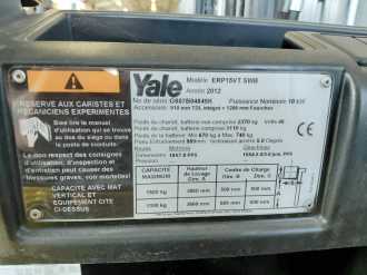 Used Forklift Truck YALE ERP15VTSWB ELEKTRO DREIRADFRONTSTAPLER (12995497)