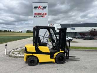 Used Forklift Truck YALE GDP25VX DIESEL VIERRADFRONTSTAPLER (13017233)