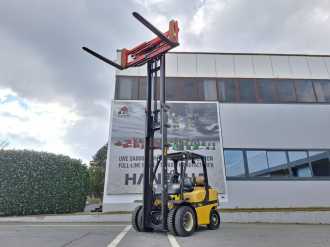 Used Forklift Truck YALE GLP45SVX5 GAS VIERRADFRONTSTAPLER (12912930)
