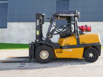 Used Forklift Truck YALE GLP55MJ V2214 GAS VIERRADFRONTSTAPLER (12920292)