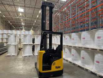 Used Forklift Truck YALE MR16 - TRIPLEX - 10,5M - 718 mth ELEKTRO SCHUBMASTSTAPLER (13055821)