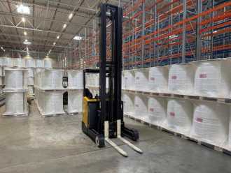 Used Forklift Truck YALE MR16 - TRIPLEX - 10,5M - 718 mth ELEKTRO SCHUBMASTSTAPLER (13055821)