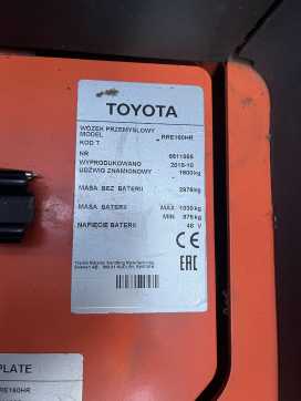 Wózki widłowe używane BT RRE160HR ELEKTRO SCHUBMASTSTAPLER (13075658)