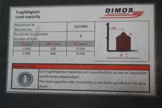 Wózki widłowe używane DIMOS DVSS 25/47-PU ELEKTRO VIERWEGESTAPLER (13052348)