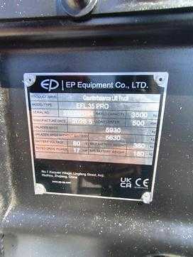 Wózki widłowe używane EP EFL35 PRO ELEKTRO VIERRADFRONTSTAPLER (13067453)