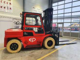Wózki widłowe używane EP Equipment EFL 702 / 7T / Triplex: 5,40m / ZVG ELEKTRO VIERRADFRONTSTAPLER (13033003)