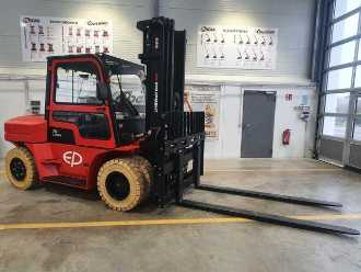 Wózki widłowe używane EP Equipment EFL 702 / 7T / Triplex: 5,40m / ZVG ELEKTRO VIERRADFRONTSTAPLER (13033003)