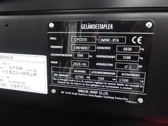 Wózki widłowe używane HANGCHA CPCD35-XW98C-RT4 DIESEL GELAENDESTAPLER (13065107)