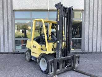 Wózki widłowe używane HYSTER H4.00 XM-5 DIESEL VIERRADFRONTSTAPLER (13065600) backdrop