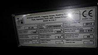 Wózki widłowe używane HYSTER R1.4H ELEKTRO SCHUBMASTSTAPLER (12101013)