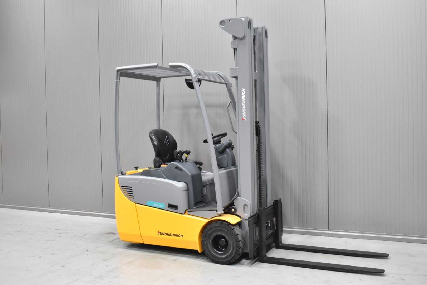 Wózki widłowe używane JUNGHEINRICH EFG 115 /58371/ ELEKTRO DREIRADFRONTSTAPLER (13057181)