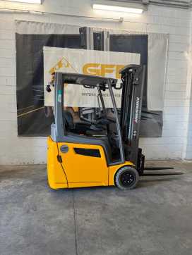 Wózki widłowe używane JUNGHEINRICH EFG 215 GE115-350ZZ Litio ELEKTRO DREIRADFRONTSTAPLER (13059549) backdrop
