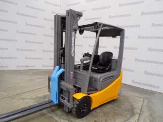 Wózki widłowe używane JUNGHEINRICH EFG 216k SP GE 115-464 DZ ELEKTRO VIERRADFRONTSTAPLER (12978581) backdrop