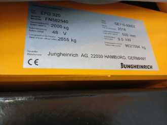 Wózki widłowe używane JUNGHEINRICH EFG 320 MP GE 115-500 DZ ELEKTRO VIERRADFRONTSTAPLER (13070437)