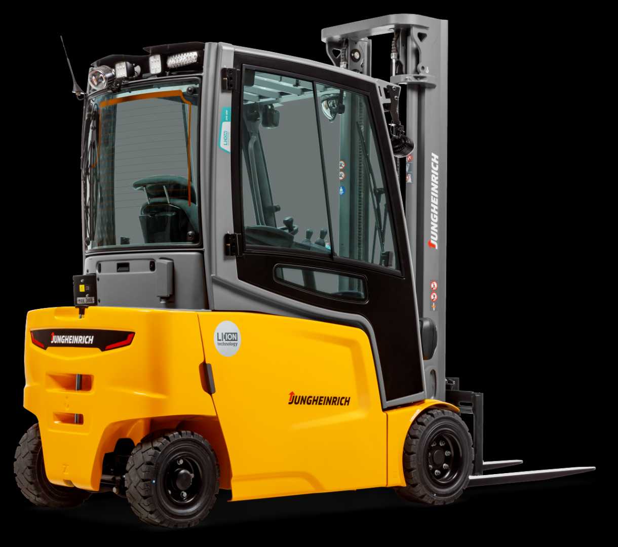 Wózki widłowe używane JUNGHEINRICH EFG 320 SP GE 120-650 DZ ELEKTRO VIERRADFRONTSTAPLER (13035322)