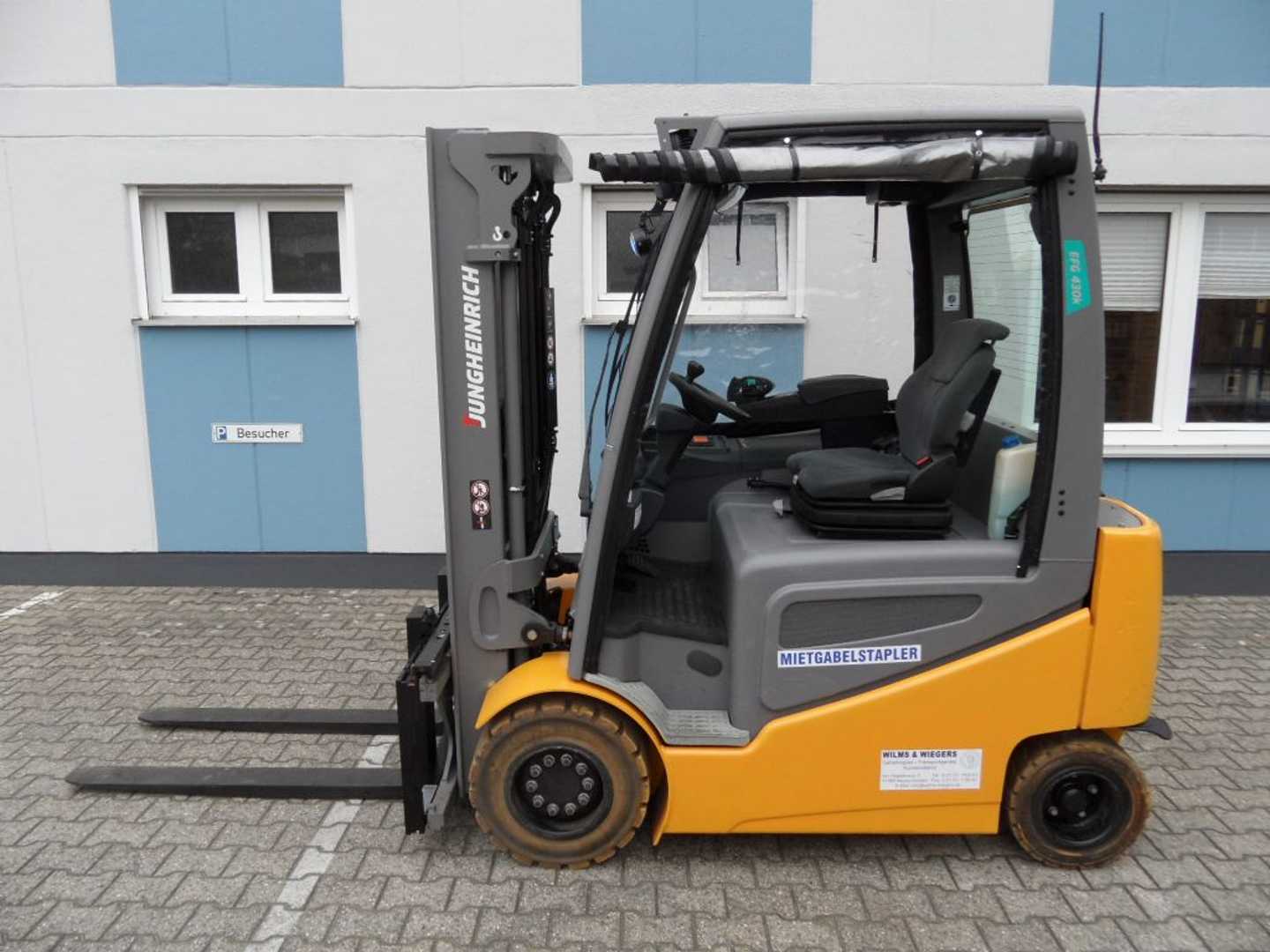 Wózki widłowe używane JUNGHEINRICH EFG 430k - weiße Reifen - wenig Stunden ELEKTRO VIERRADFRONTSTAPLER (12865557)