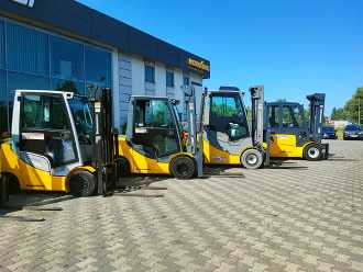 Wózki widłowe używane JUNGHEINRICH EFG 550 ELEKTRO VIERRADFRONTSTAPLER (13005411)