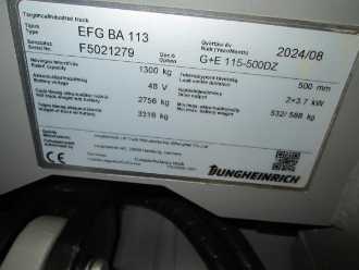 Wózki widłowe używane JUNGHEINRICH EFG BA 113 G+E 115-500 DZ ELEKTRO VIERRADFRONTSTAPLER (13003497)