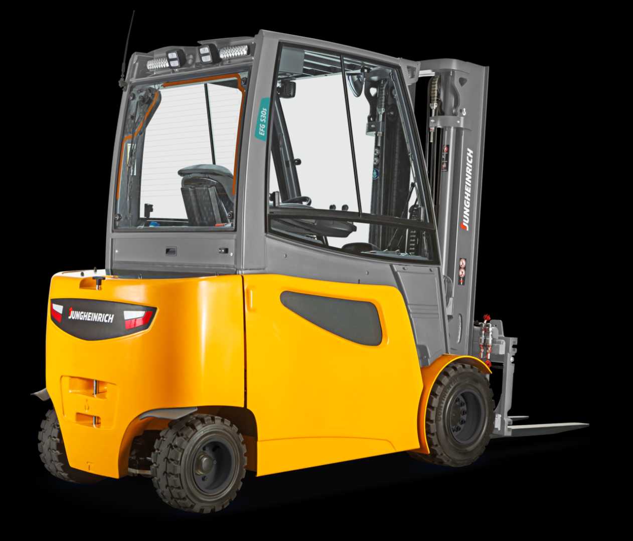 Wózki widłowe używane JUNGHEINRICH EFG S30 ZVG120-500DZ ELEKTRO VIERRADFRONTSTAPLER (13034921)