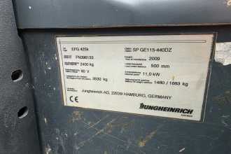 Wózki widłowe używane JUNGHEINRICH EFG425K ELEKTRO VIERRADFRONTSTAPLER (13021350)