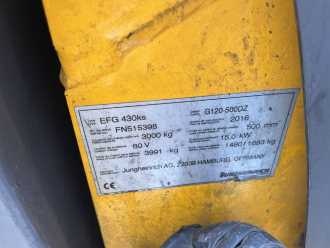 Wózki widłowe używane JUNGHEINRICH EFG430ks ELEKTRO VIERRADFRONTSTAPLER (13042962)