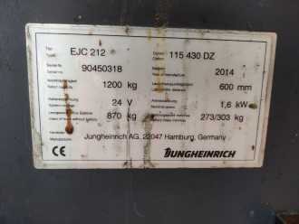 Wózki widłowe używane JUNGHEINRICH EJC212 ELEKTRO HOCHHUBWAGENDEICHSEL (13071704)