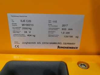 Wózki widłowe używane JUNGHEINRICH EJE C20 115-54 ELEKTRO NIEDERHUBWAGENDEICHSEL (12973487)
