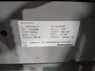 Wózki widłowe używane JUNGHEINRICH ERC 212z LI KP 115 409 DZ ELEKTRO HOCHHUBWAGENFAHRERSTAND (13065896)