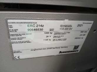 Wózki widłowe używane JUNGHEINRICH ERC 214z Li 115 430 DZ ELEKTRO HOCHHUBWAGENFAHRERSTAND (13065893)