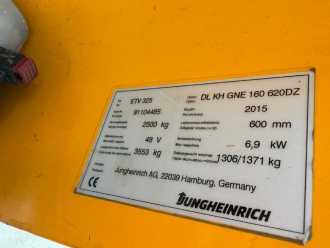 Wózki widłowe używane JUNGHEINRICH ETV 325 Baujahr 2016 / HH 6200 Akku 2026 Neu ELEKTRO SCHUBMASTSTAPLER (13001002)