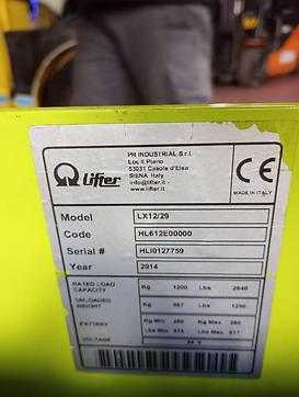 Wózki widłowe używane LIFTER LX 12/29 ELEKTRO VIERRADFRONTSTAPLER (13021292)