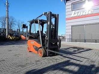 Wózki widłowe używane LINDE E16P-02 Triplex , side shift ELEKTRO VIERRADFRONTSTAPLER (12947257)