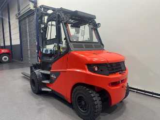 Wózki widłowe używane LINDE 1279 E 80 - 01/900 ELEKTRO VIERRADFRONTSTAPLER (13076387)