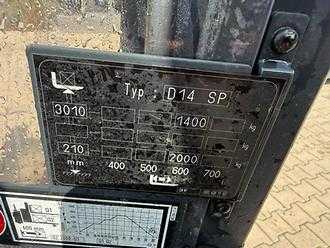 Wózki widłowe używane LINDE D 14 SP ELEKTRO HOCHHUBWAGENFAHRERSTAND (13057011)