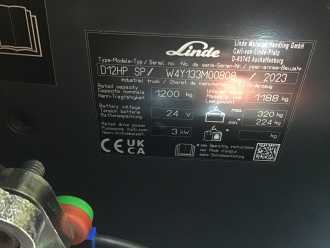 Wózki widłowe używane LINDE D12HPSP ELEKTRO HOCHHUBKOMMISSIONIERER (13062409)