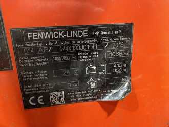 Wózki widłowe używane LINDE D14 AP ELEKTRO HOCHHUBWAGENDEICHSEL (13019621)
