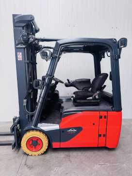 Wózki widłowe używane LINDE E 16-02 Triplex ELEKTRO DREIRADFRONTSTAPLER (13067153)