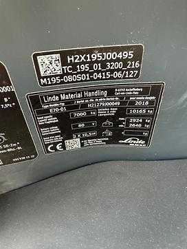 Wózki widłowe używane LINDE E 70-01 ELEKTRO VIERRADFRONTSTAPLER (13039047)