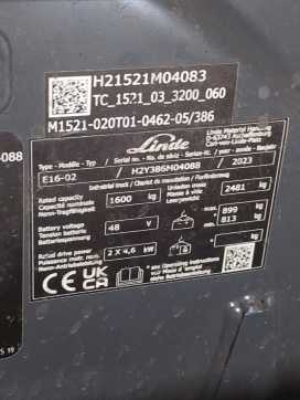 Wózki widłowe używane LINDE E16-386-02 ELEKTRO DREIRADFRONTSTAPLER (13070643)
