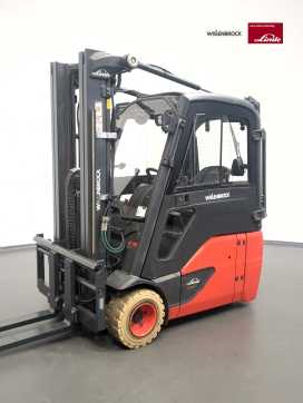 Wózki widłowe używane LINDE E18-386-02 ELEKTRO DREIRADFRONTSTAPLER (13038844) backdrop