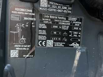 Wózki widłowe używane LINDE E20PL-02 ELEKTRO VIERRADFRONTSTAPLER (13069210)
