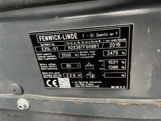 Wózki widłowe używane LINDE E25L-01 ELEKTRO VIERRADFRONTSTAPLER (12958810)
